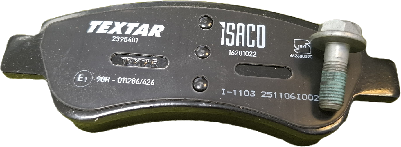 لنت دیسکی جلو بدون سیم (دست 4 عددی) - پژو 206 با موتور TU5